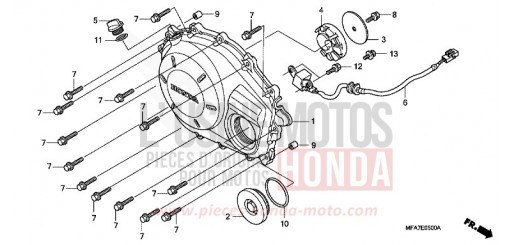 PANNEAU CARTER-MOTEUR D. CBF1000A7 de 2007